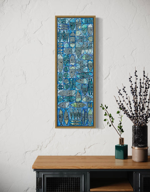 Sardine Tackle Box | Framed Giclee Print on Canvas